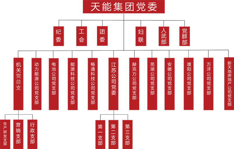 UG环球建团党委组织架构